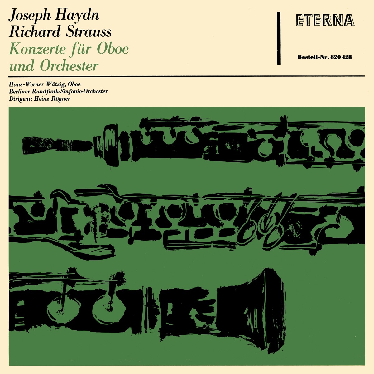Haydn: Oboe Concerto, Hob. VIIg:C1 - Strauss: Oboe Concerto In D Major by Heinz Roegner, Rundfunk-Sinfonieorchester Berlin & Hans-Werner Wätzig album cover