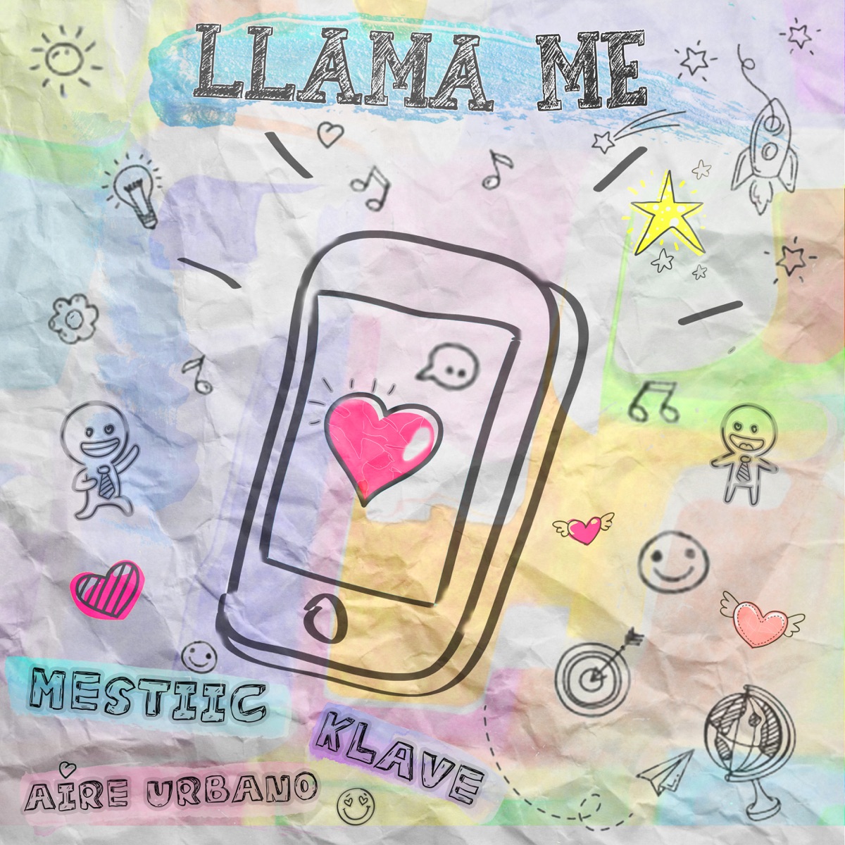 Llama Me - Single by Mestiic, Klave & Aire Urbano album cover