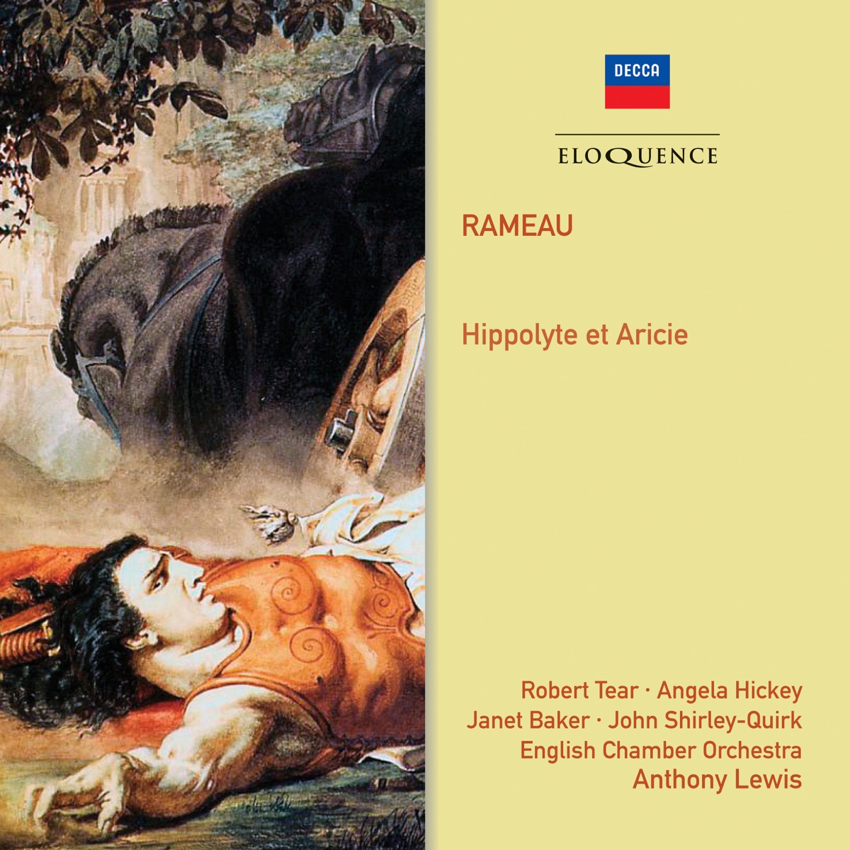 Rameau: Hippolyte et Aricie by Anthony Lewis, English Chamber Orchestra, The St. Anthony Singers, Thurston Dart, Angela Hickey, Robert Tear, Sylvia Rhys-Thomas, Dame Janet Baker, Patricia Blans, Rae Woodland, Edgar Fleet, John Shirley-Quirk, Gerald English, Roger Stalman, John Whitworth, Keith Erwen, John Noble, Nigel Rogers, Jill Gomez & Christopher Keyte album cover