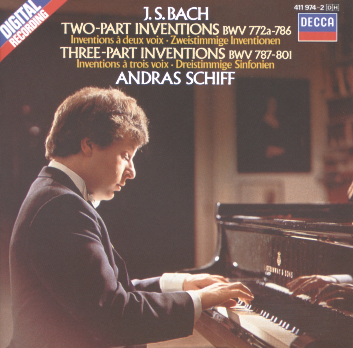 Bach: Two and Three Pt. Inventions by András Schiff album cover