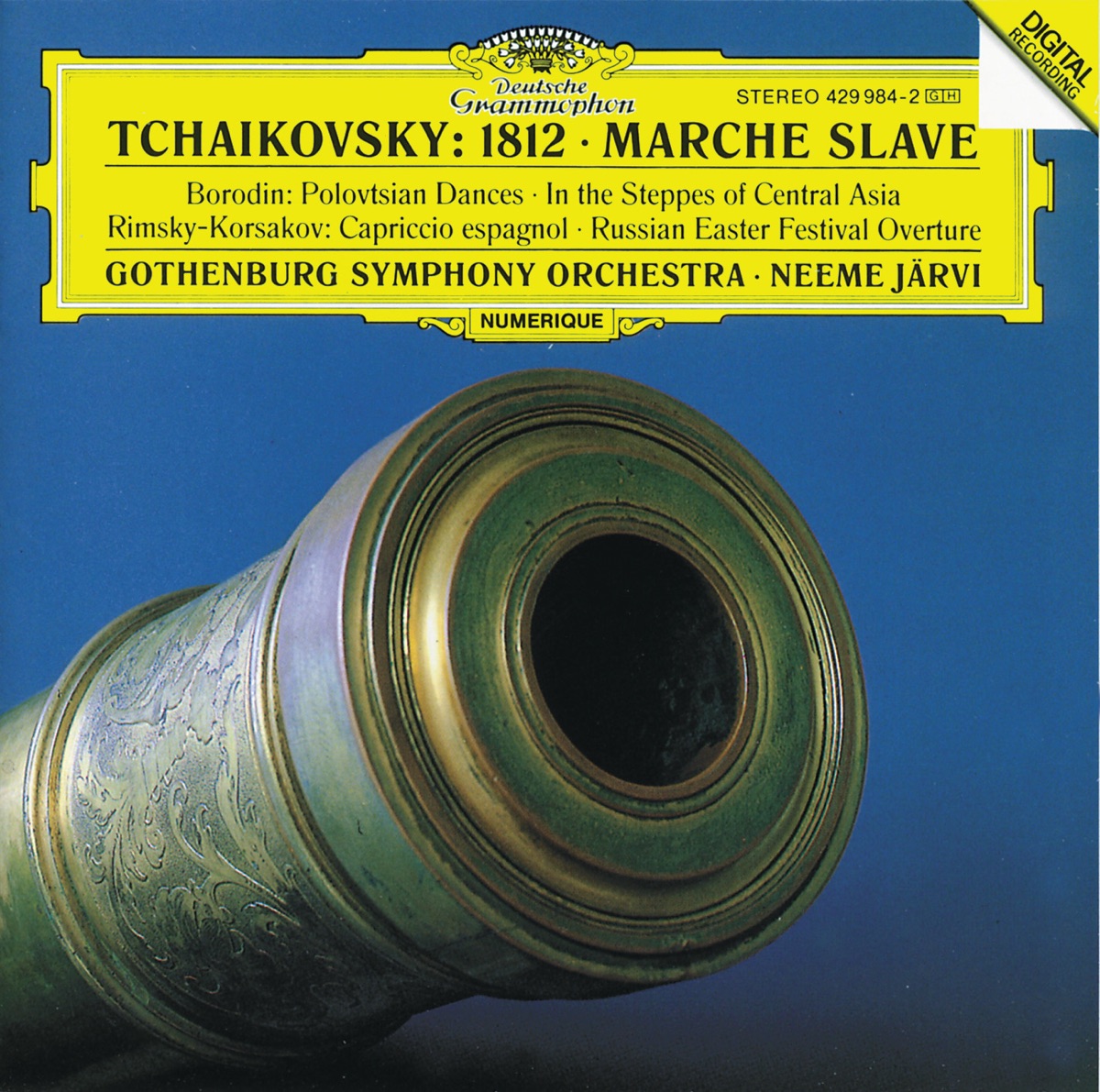 Tchaikovsky: Overture "1812" by Gothenburg Symphony Orchestra & Neeme Järvi album cover