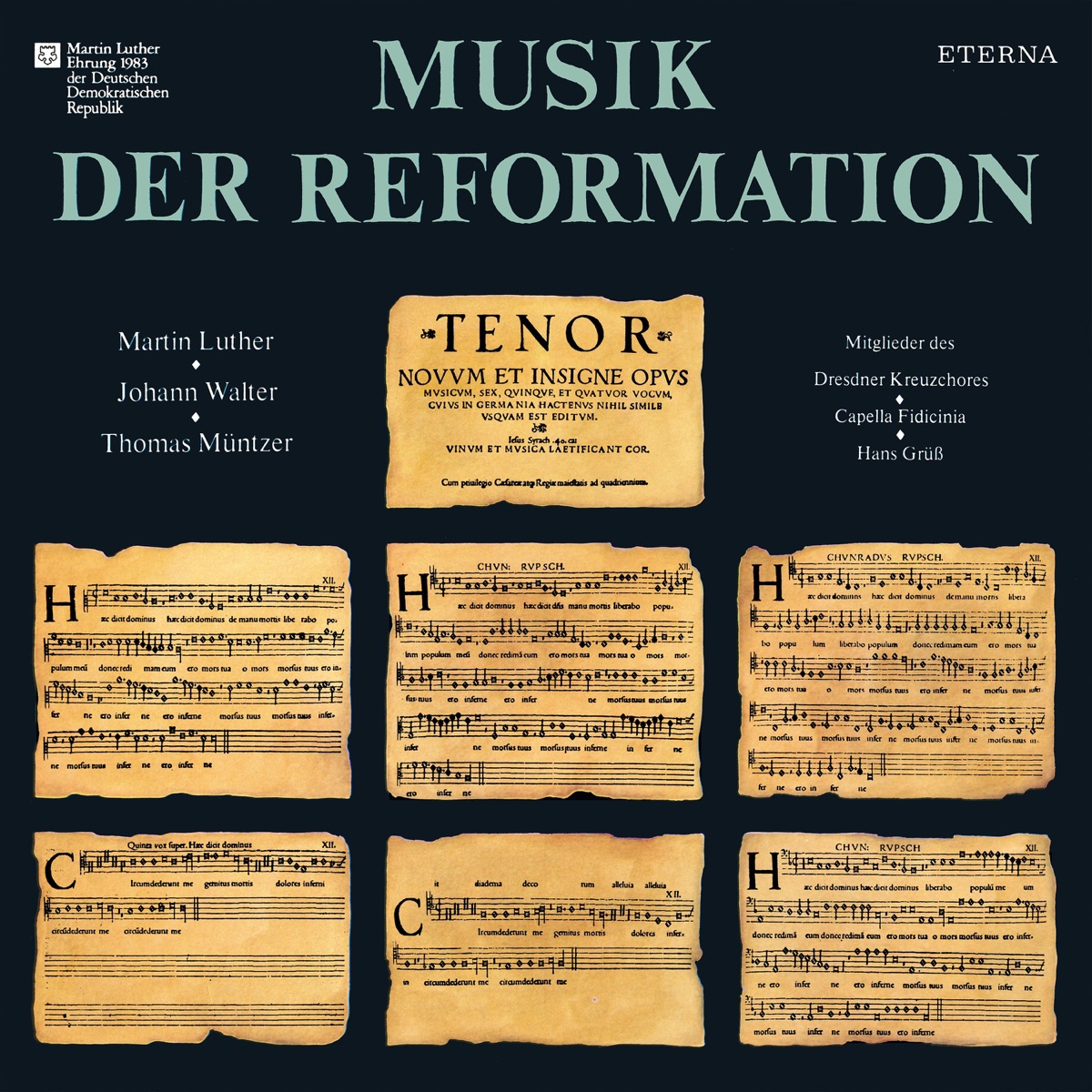 Musik der Reformation by Hans Grüß, Dresdner Kreuzchor & Capella Fidicinia album cover