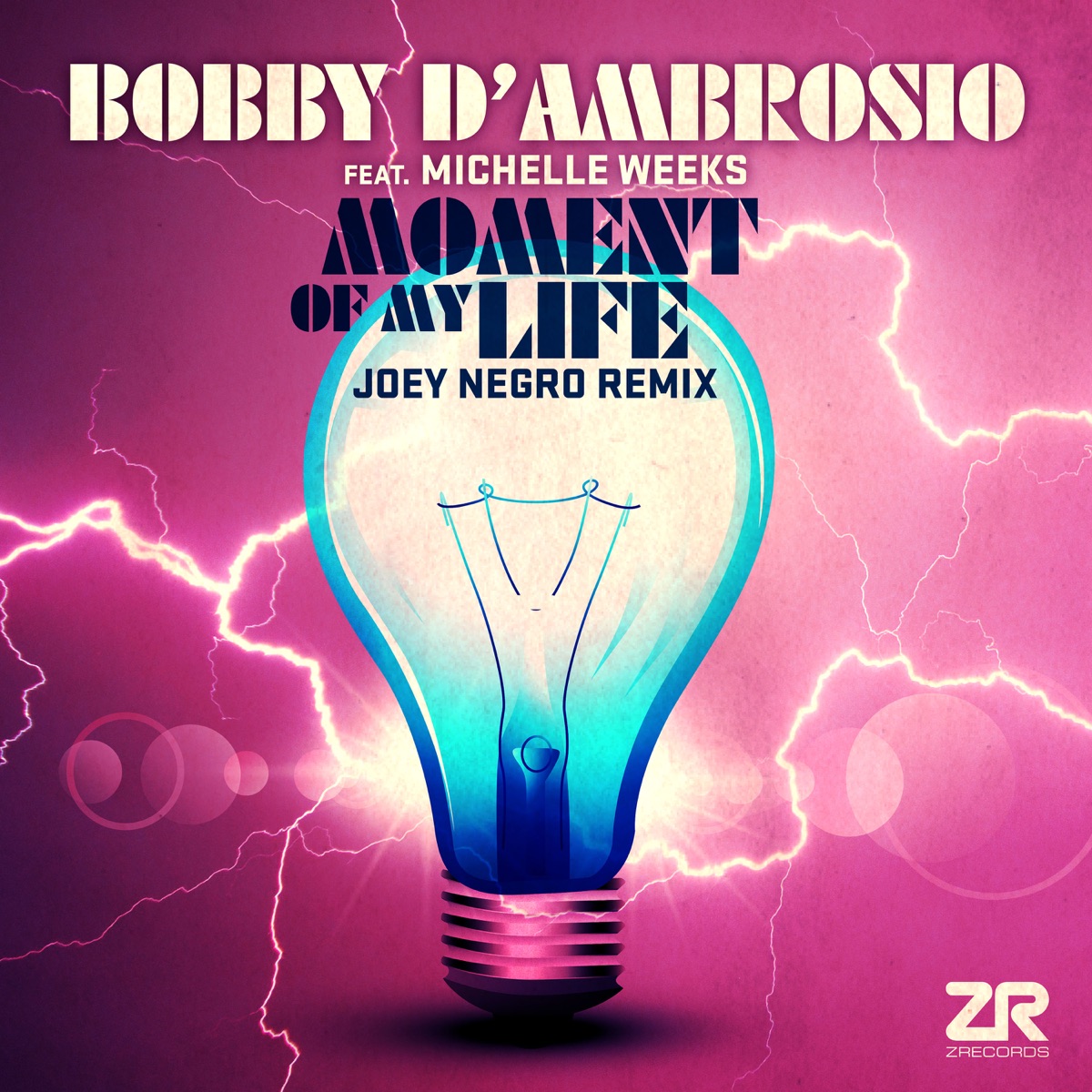 Moment of My Life (Joey Negro Remixes) [feat. Michelle Weeks] - Single by Bobby D'Ambrosio album cover