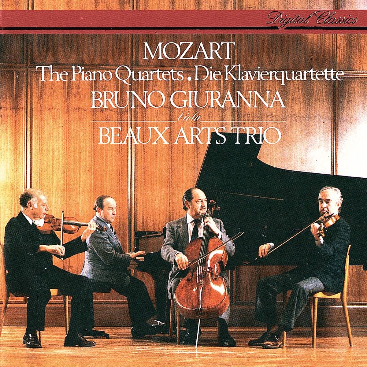 Mozart: Piano Quartets Nos. 1 & 2 by Beaux Arts Trio & Bruno Giuranna album cover