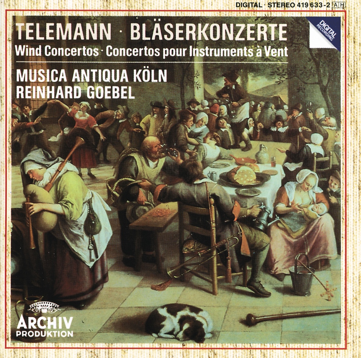 Telemann: Wind Concertos by Musica Antiqua Köln & Reinhard Goebel album cover