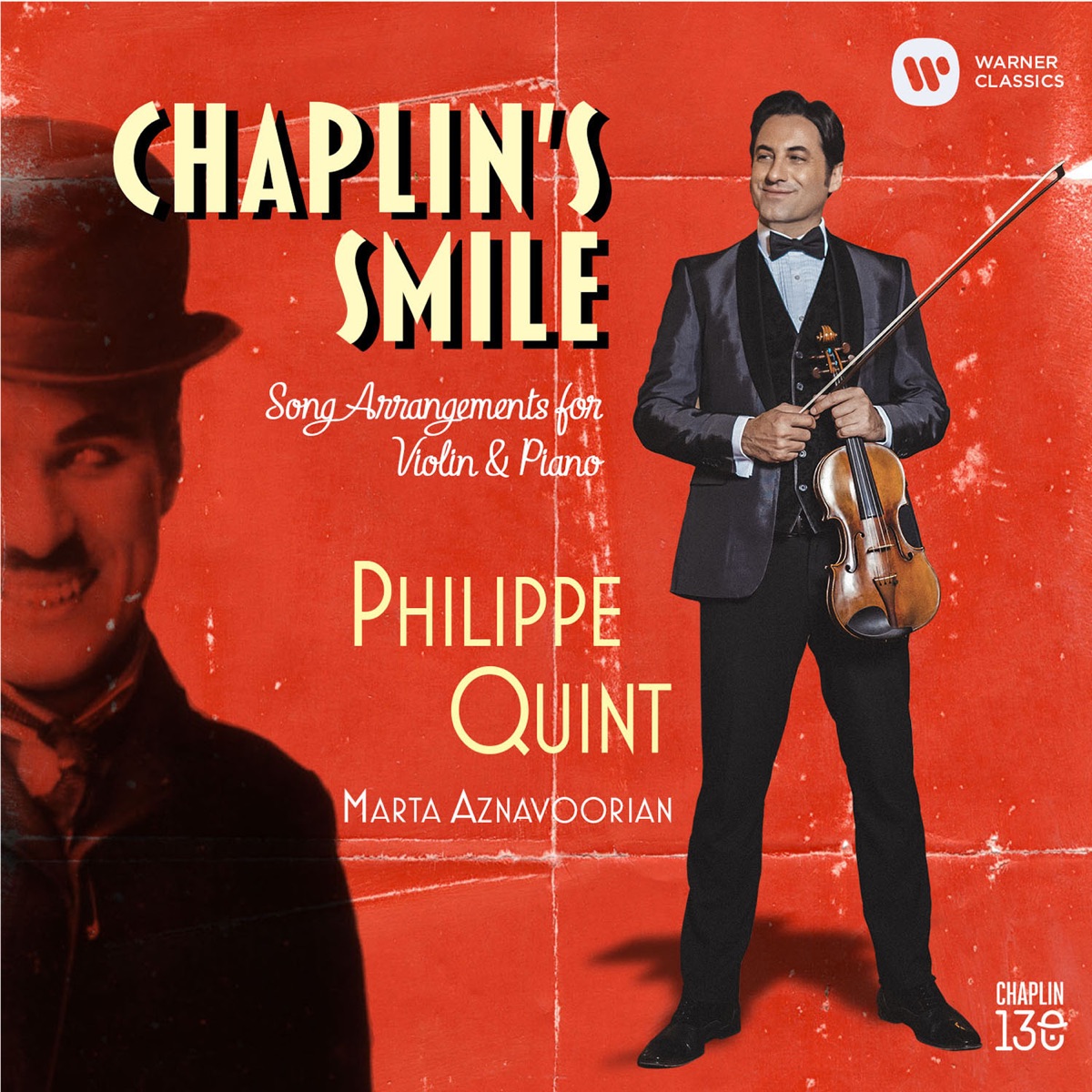 Chaplin's Smile: Song Arrangements for Violin and Piano by Philippe Quint & Marta Aznavoorian album cover