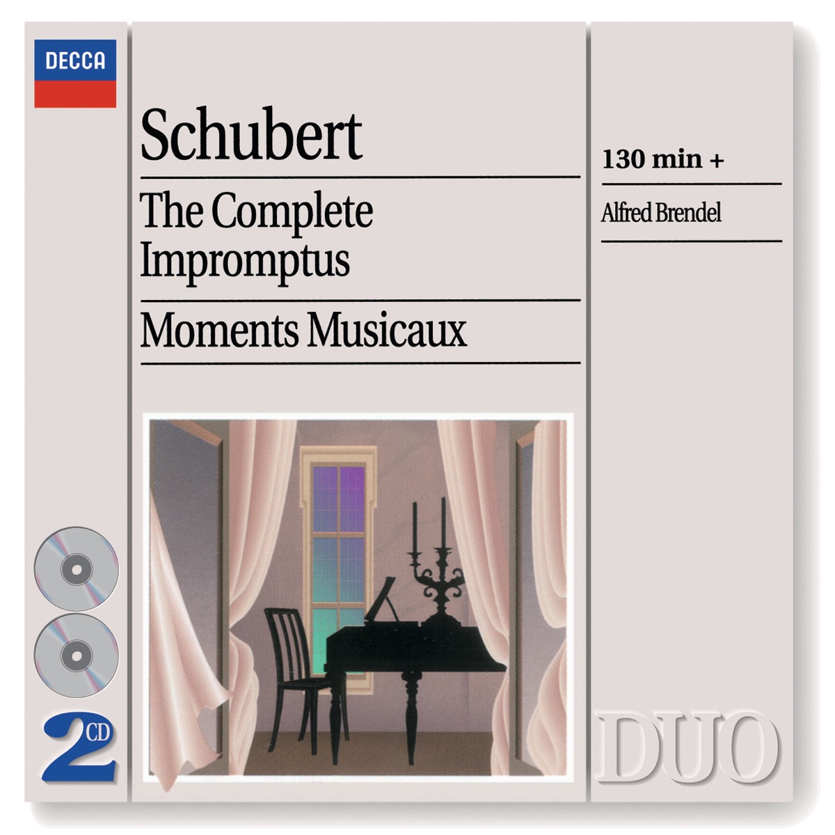 Schubert: The Complete Impromptus - Moments Musicaux by Alfred Brendel album cover