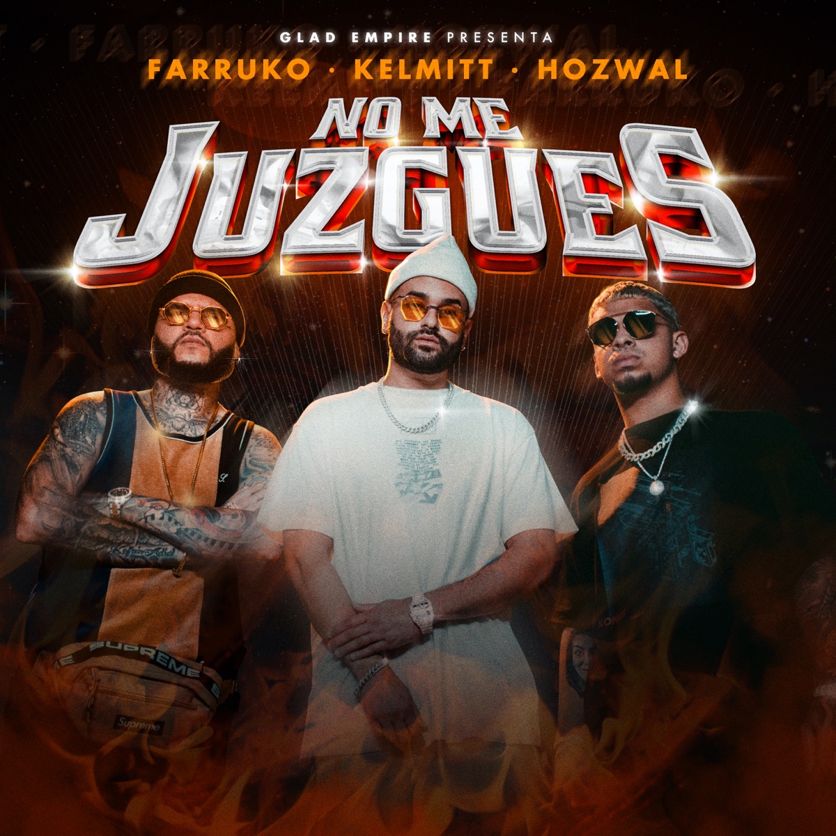 No Me Juzgues - Single by Kelmitt, Farruko & Hozwal album cover