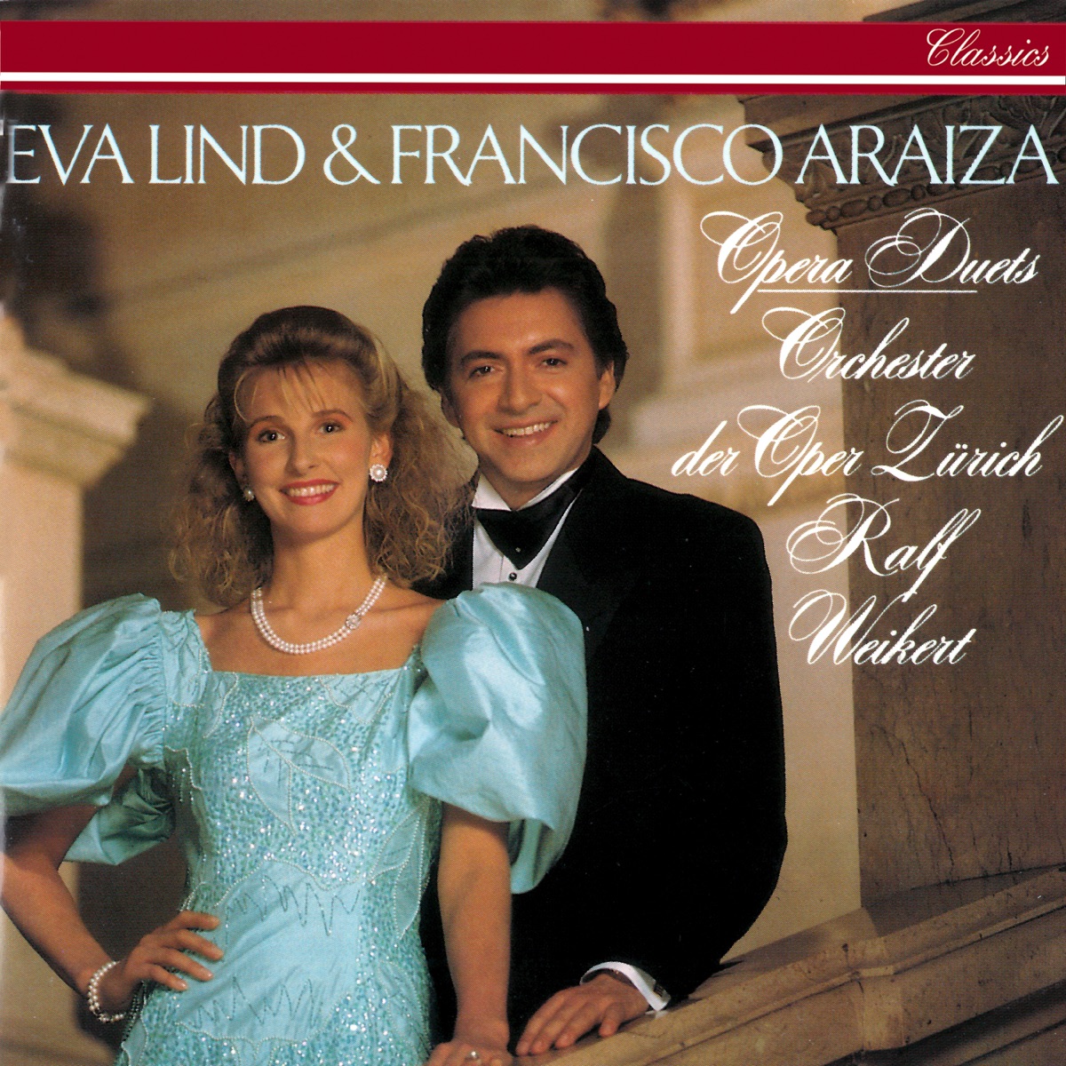 Opera Duets by Eva Lind, Francisco Araiza, Zürich Opera Orchestra & Ralf Weikert album cover