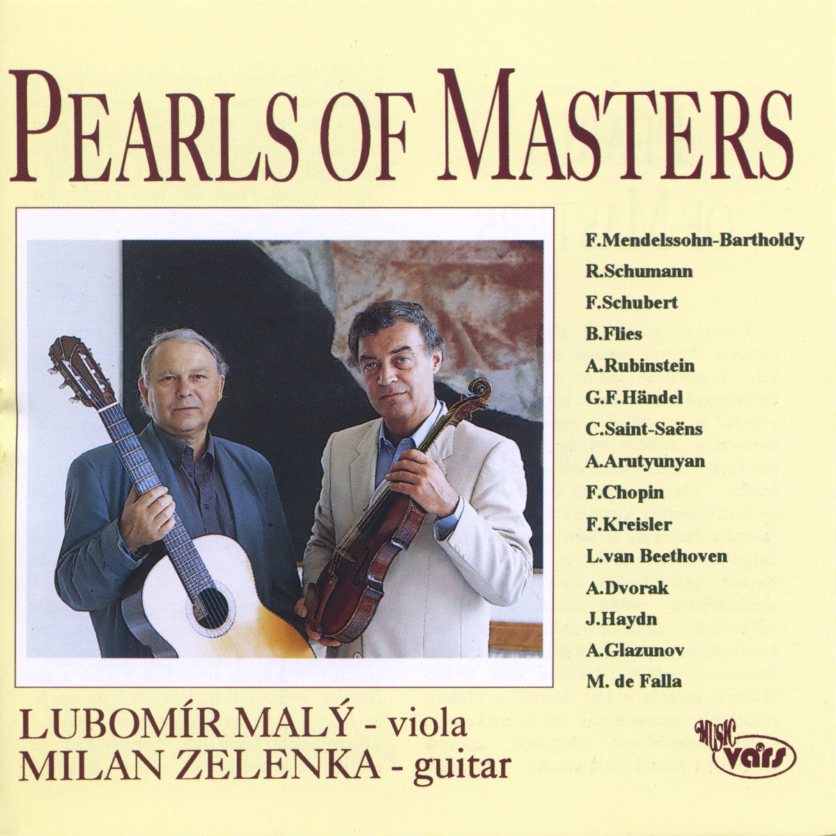 Pearls of Masters by Lubomír Malý & Milan Zelenka album cover