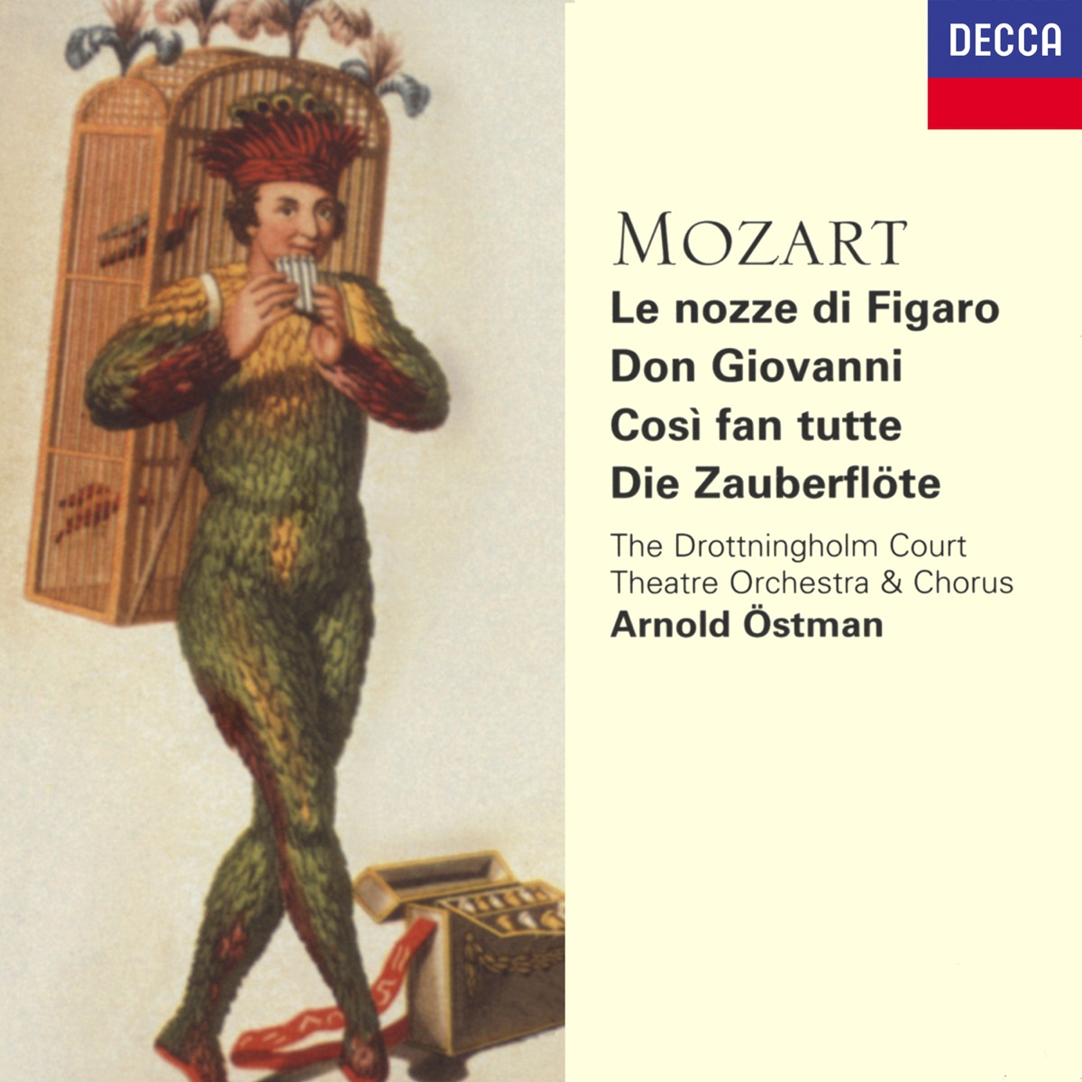Mozart: Great Operas by Arnold Östman & The Drottningholm Court Theatre Orchestra album cover