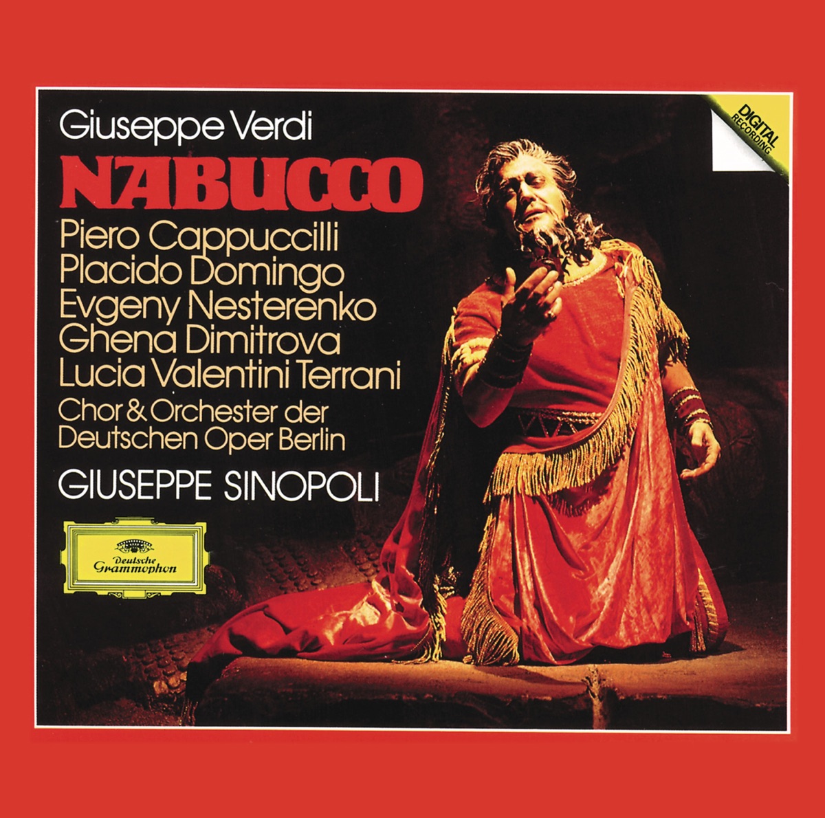 Verdi: Nabucco by Orchester der Deutschen Oper Berlin & Giuseppe Sinopoli album cover