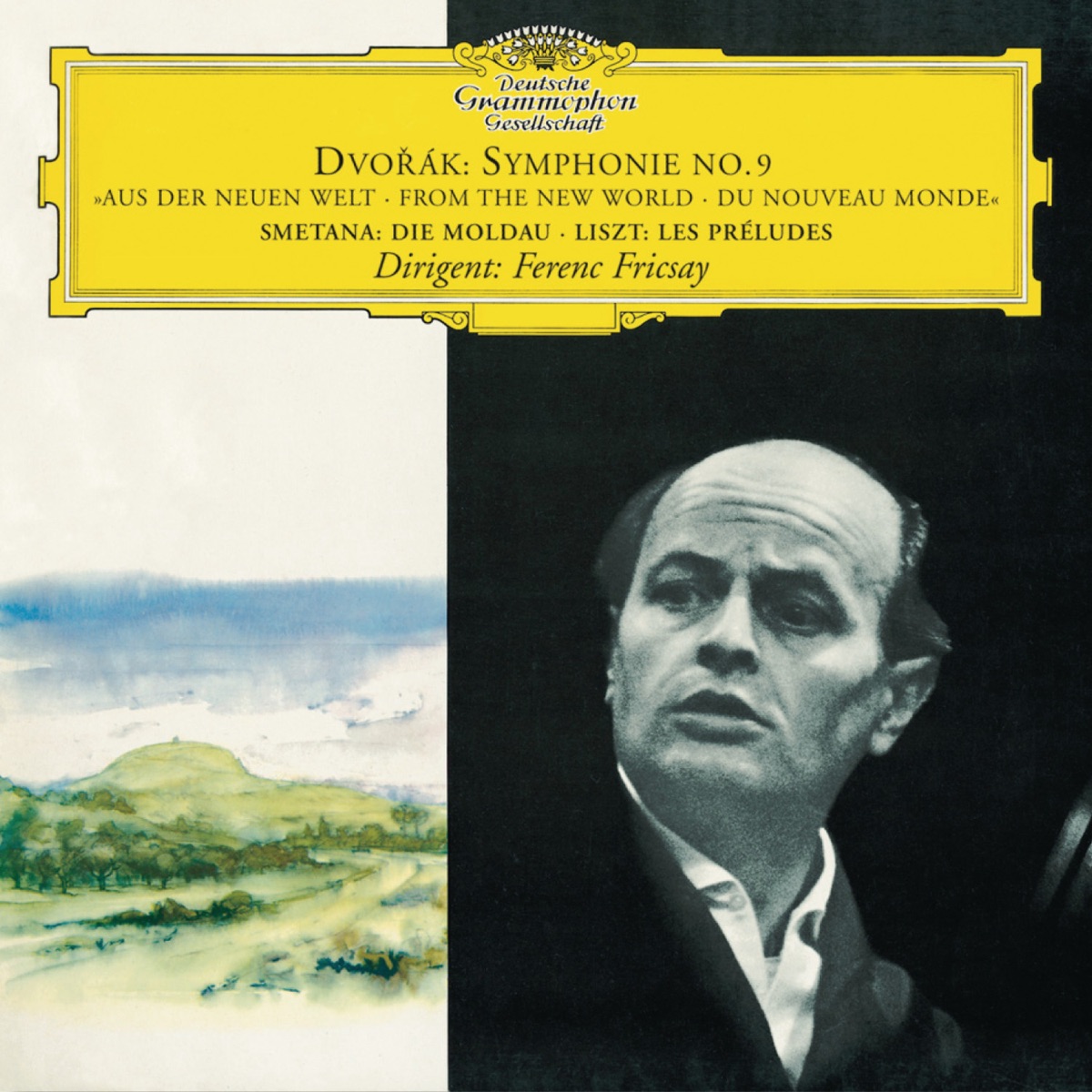 Dvorák: Symphony No. 9 / Smetana: The Moldau / Liszt: Préludes by Berlin Philharmonic, Ferenc Fricsay & Rundfunk-Sinfonieorchester Berlin album cover
