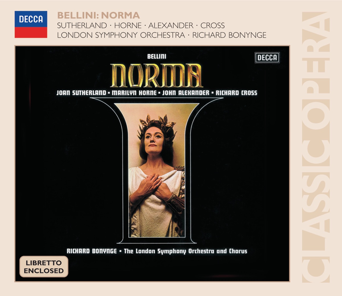 Bellini: Norma by Dame Joan Sutherland, John Alexander, London Symphony Orchestra, Marilyn Horne & Richard Bonynge album cover