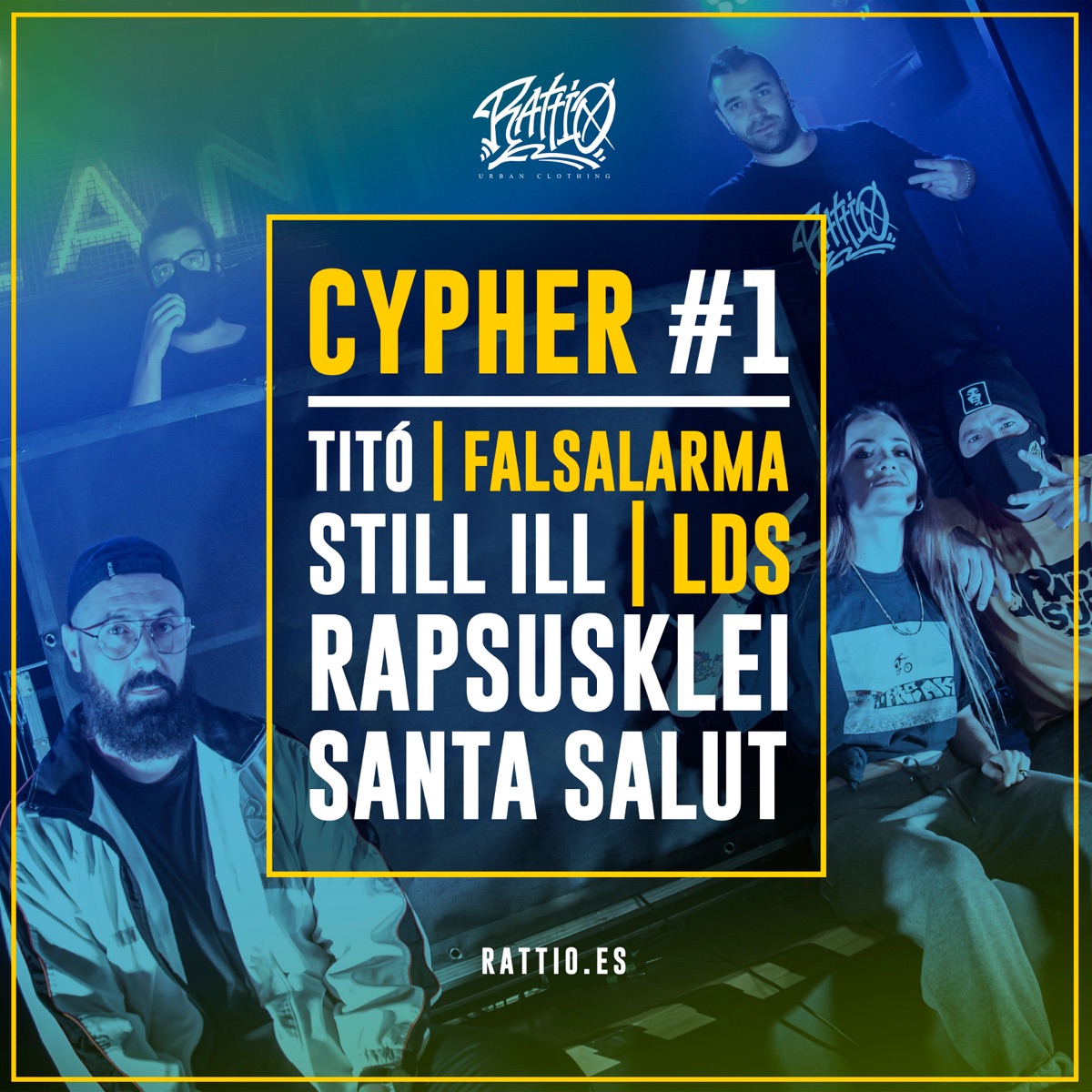 Rattio Cypher #1 - Single by Rattio Merch, Falsalarma & Rapsusklei album cover
