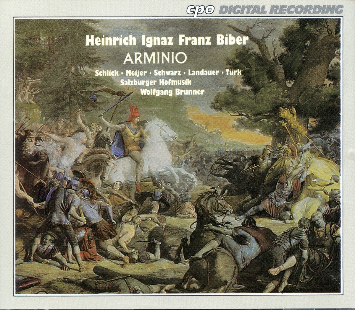 Biber: Chi la dura la vince "Arminio" (Arr. W. Brunner) by Wolfgang Brunner, Salzburger Hofmusik, Il Dolcimelo, Bernhard Landauer, Barbara Schlick, Gotthold Schwarz & Gerd Türk album cover