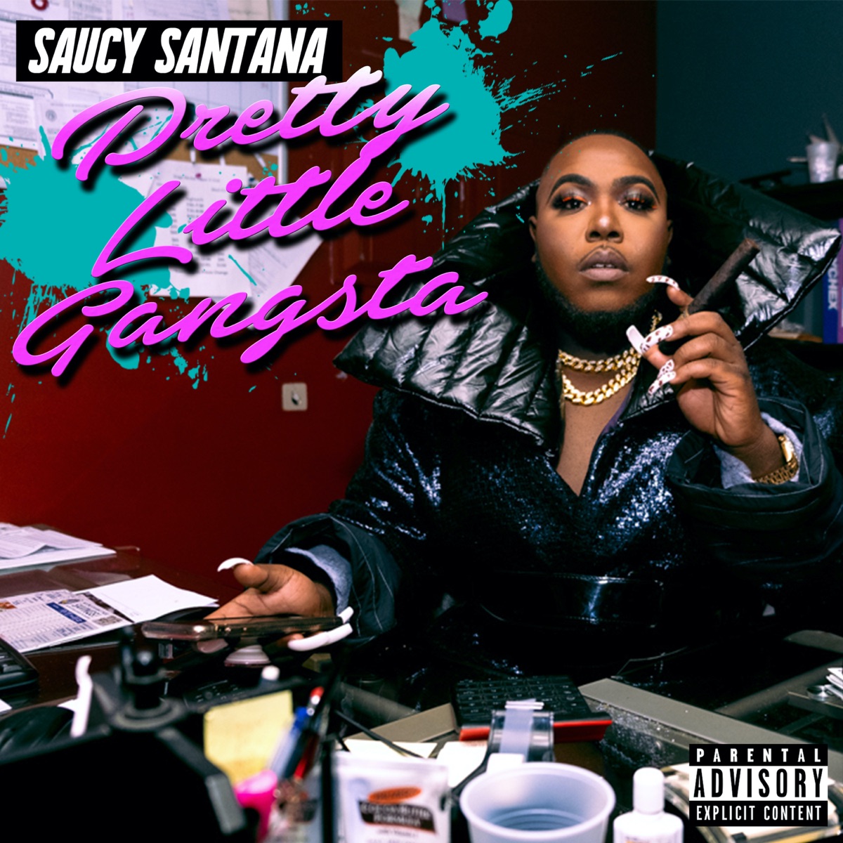 Pretty Little Gangsta by Saucy Santana album cover