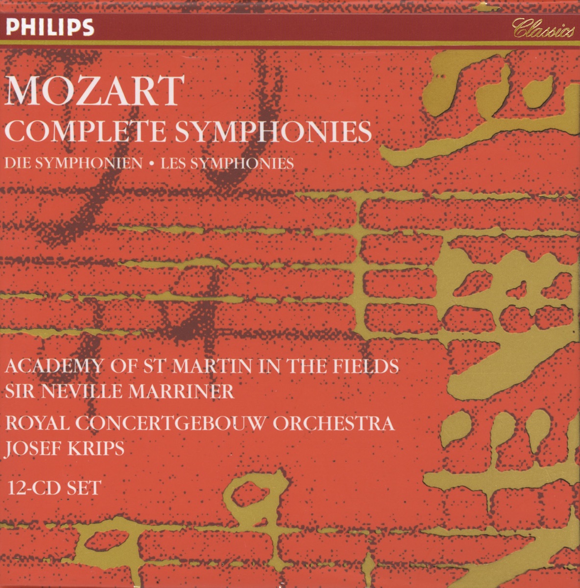 Mozart: Complete Symphonies by Academy of St Martin in the Fields, Josef Krips, Sir Neville Marriner & Royal Concertgebouw Orchestra album cover