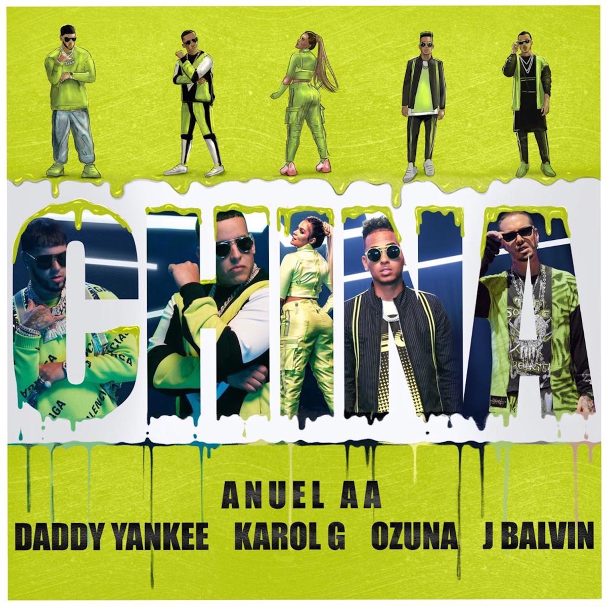 China (feat. J Balvin & Ozuna) - Single by Anuel AA, Daddy Yankee & KAROL G album cover