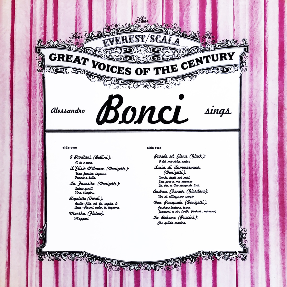 Alessandro Bonci Sings by Alessandro Bonci album cover