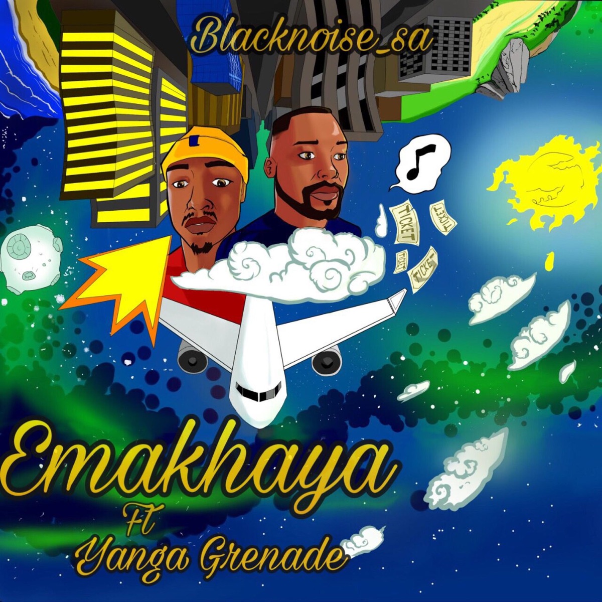Emakhaya (feat. Yanga Grenade) - Single by Blacknoise_sa album cover