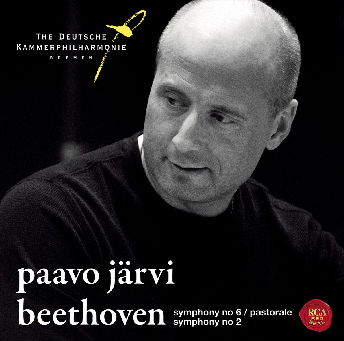 Beethoven: Symphonies No. 6 "Pastoral" & No. 2 by Paavo Järvi & The Deutsche Kammerphilharmonie Bremen album cover
