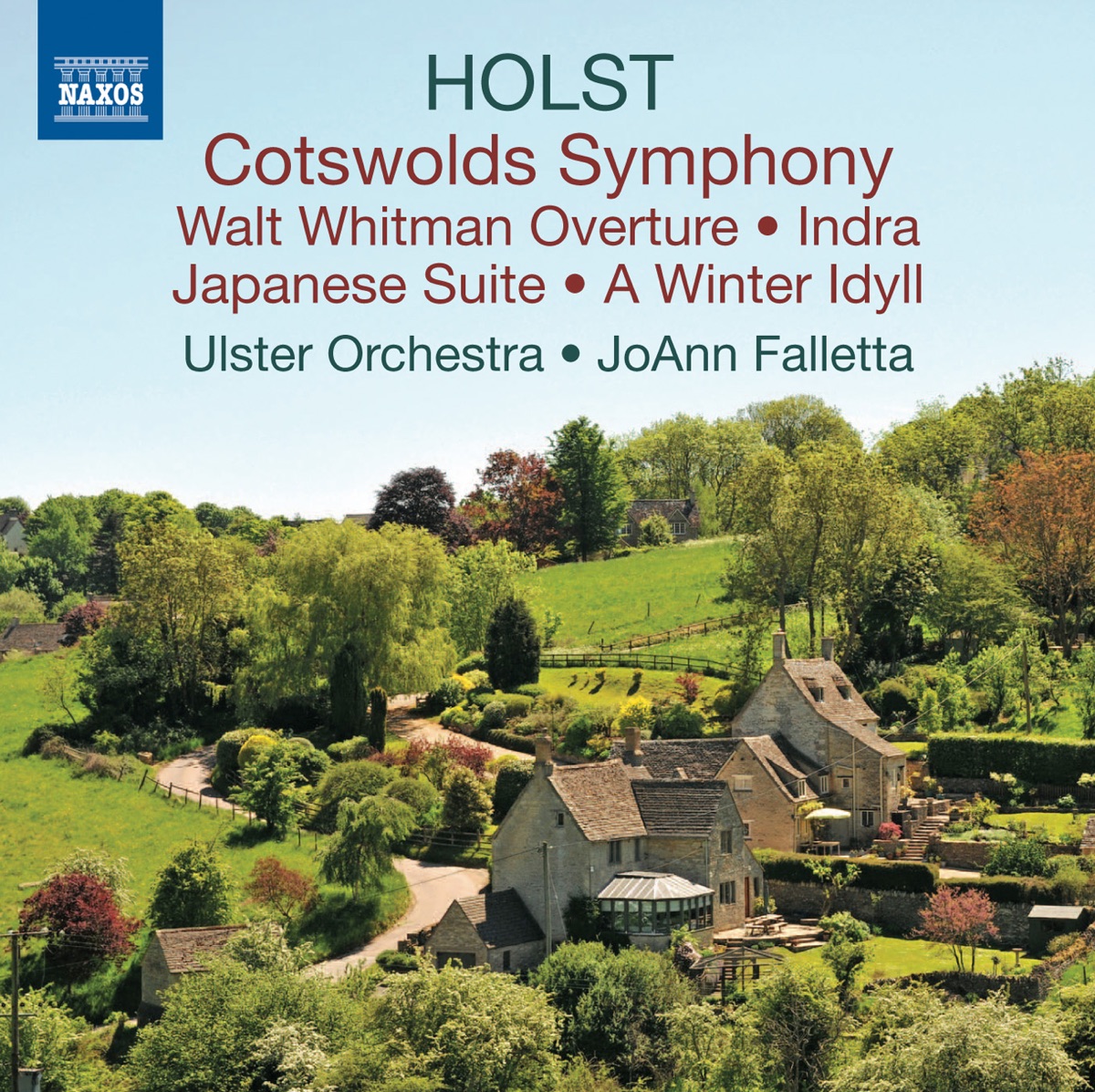 Holst: Cotswolds Symphony & Walt Whitman Overture by Ulster Orchestra & JoAnn Falletta album cover