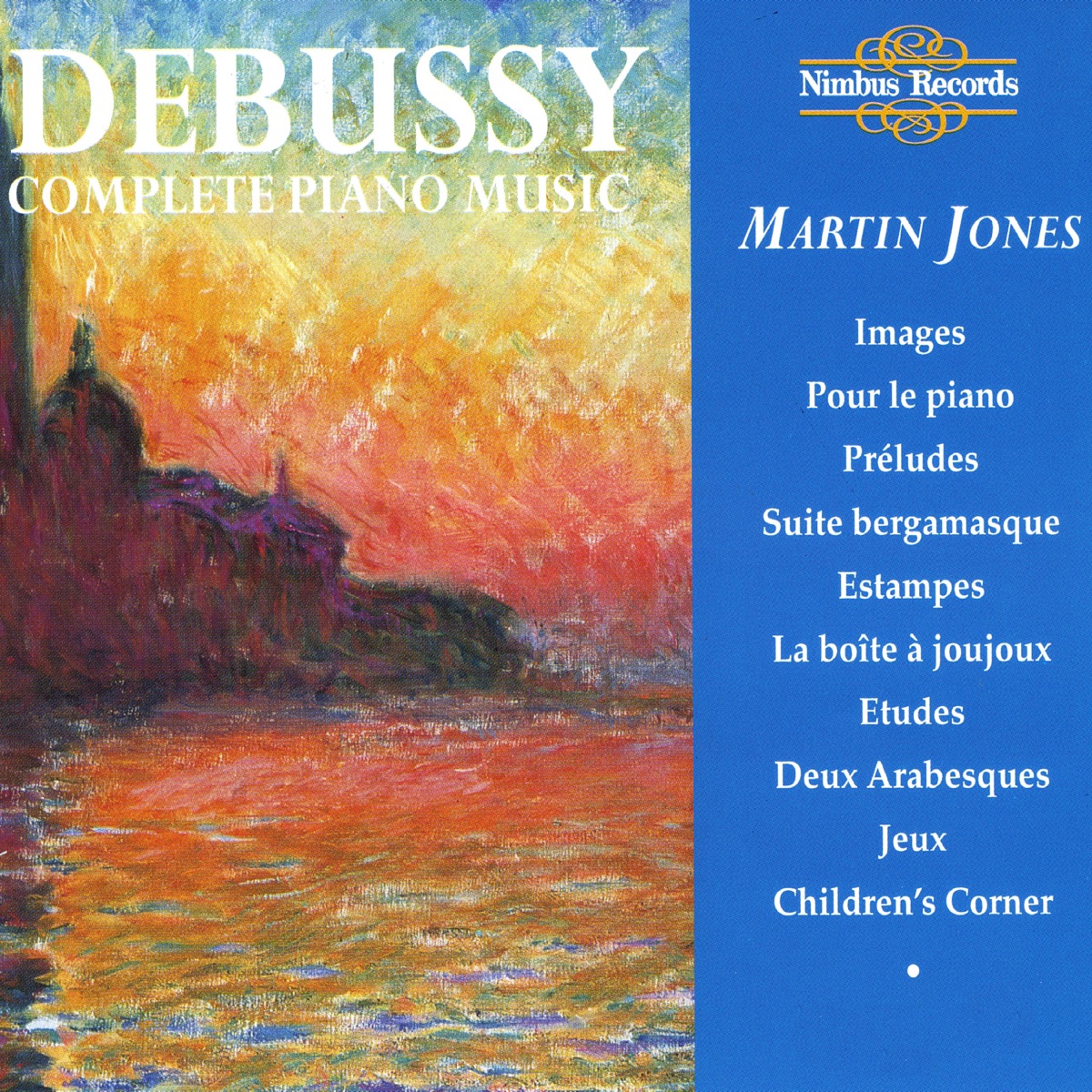 Debussy: Complete Piano Music by Martin Jones album cover