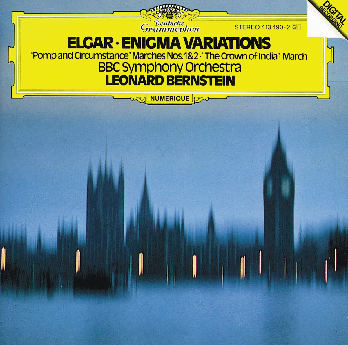 Elgar: Enigma Variations by BBC Symphony Orchestra & Leonard Bernstein album cover