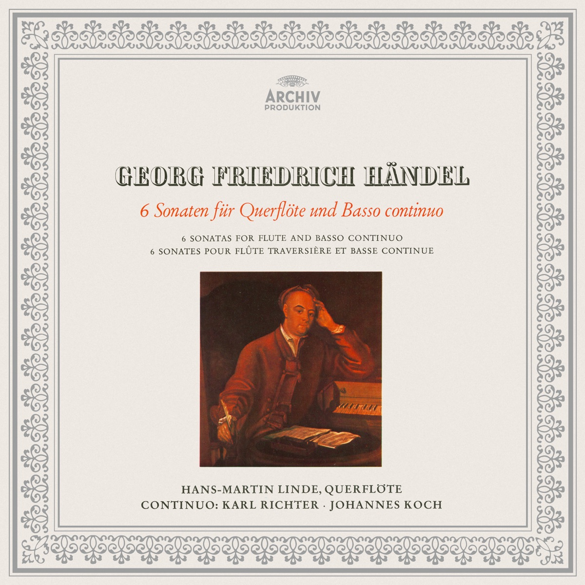 Handel: Flute Sonatas by Karl Richter, Hans-Martin Linde & Johannes Koch album cover