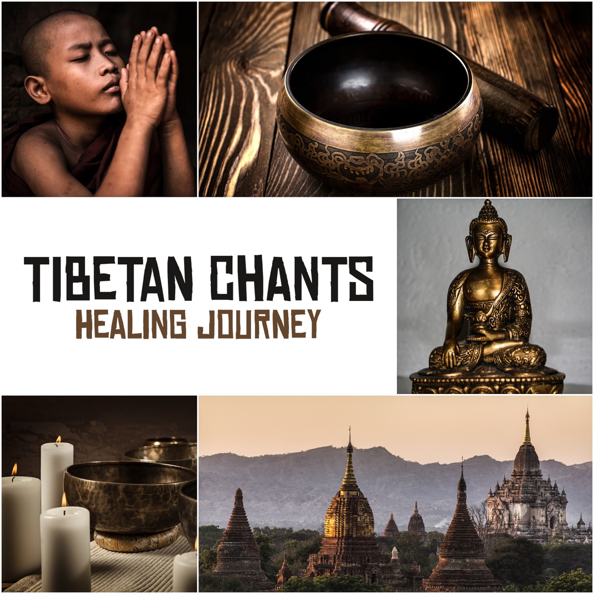 Tibetan Chants: Healing Journey (Crystal Bowls & Monks Prayers, Om Chanting, Meditation & Contemplation) by Buddhist Meditation Music Set & Shamanic Drumming World album cover