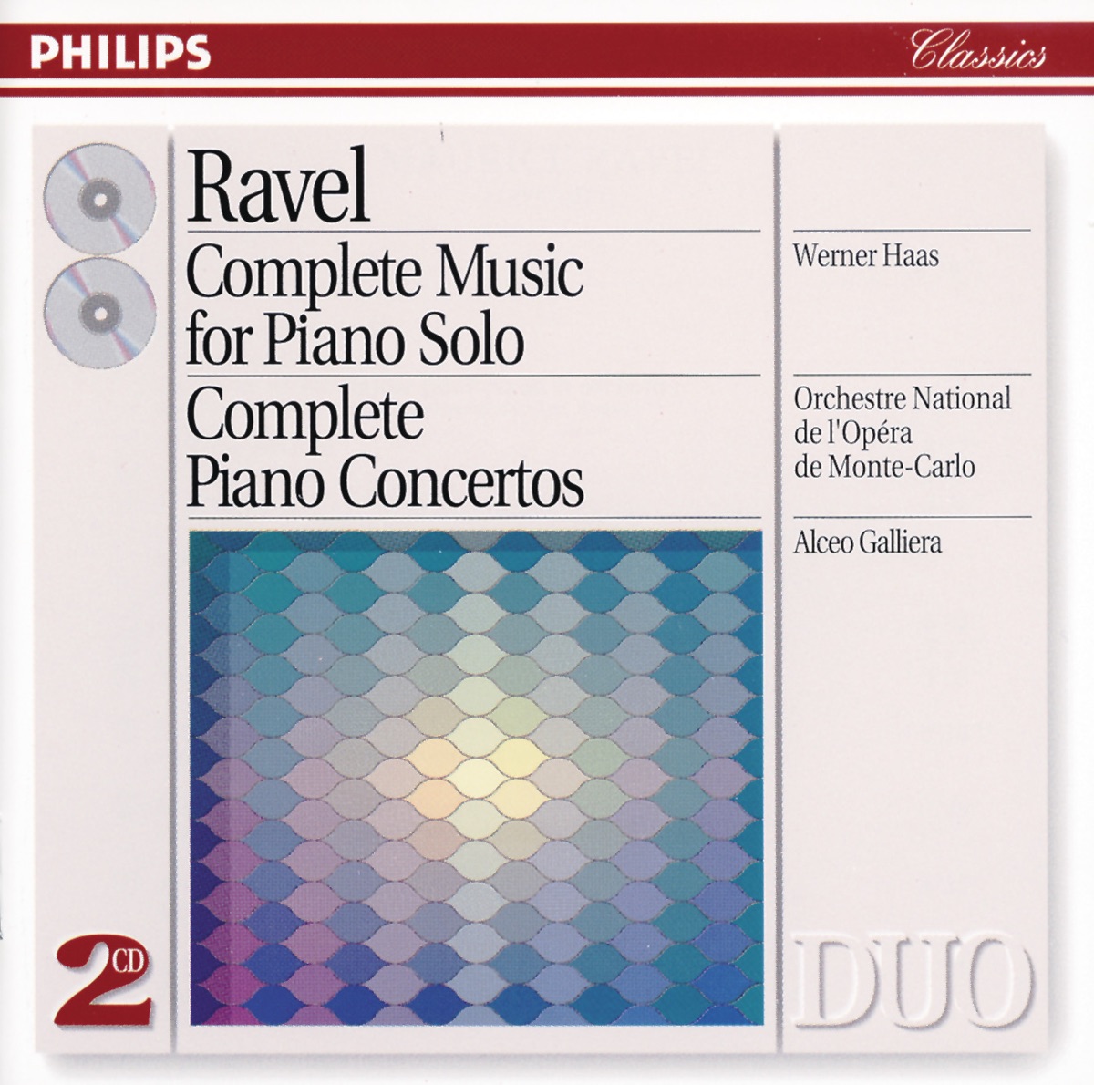 Ravel: Complete Music for Piano Solo, Piano Concertos by Werner Haas, Alceo Galliera & Orchestre national de l'Opéra de Monte-Carlo album cover