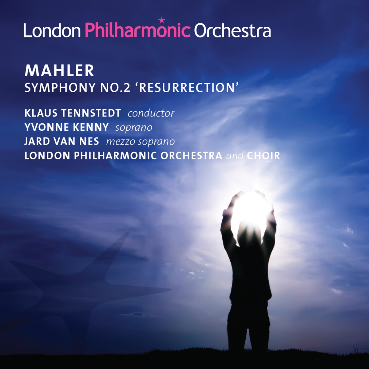 Mahler: Symphony No. 2 "Resurrection" by Yvonne Kenny, London Philharmonic Orchestra, London Philharmonic Choir, Klaus Tennstedt, Jard van Nes & Neville Creed album cover