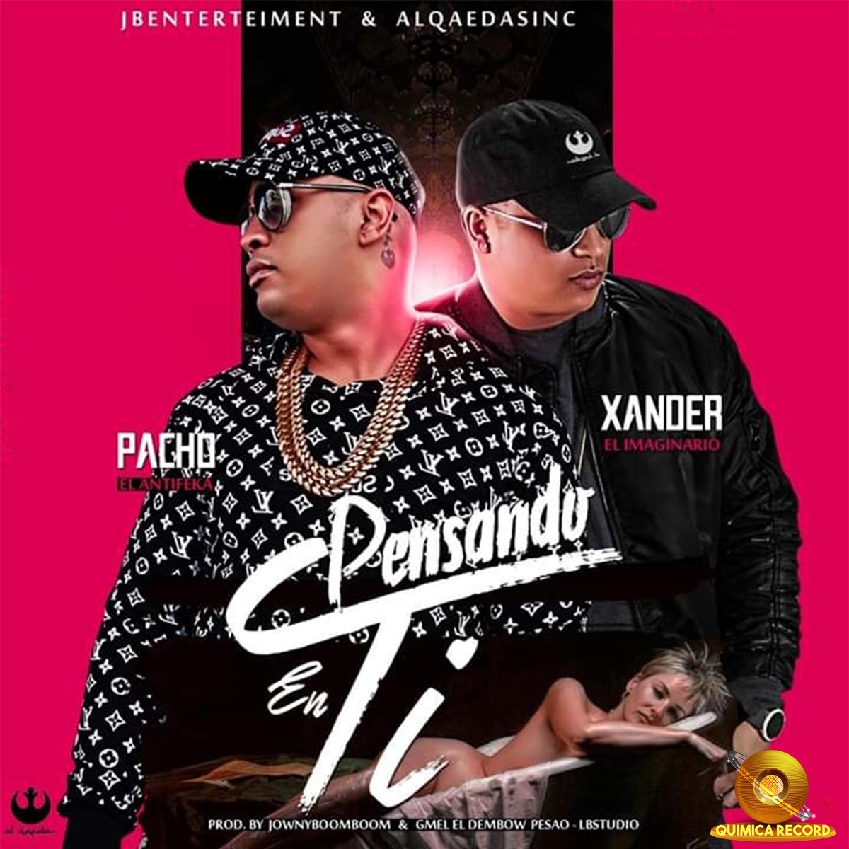Pensando en Ti (feat. Pacho El Antifeka) - Single by Xander el Imaginario album cover