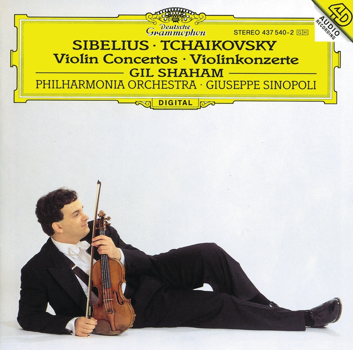 Sibelius & Tchaikovsky: Violin Concertos by Gil Shaham, Giuseppe Sinopoli & Philharmonia Orchestra album cover