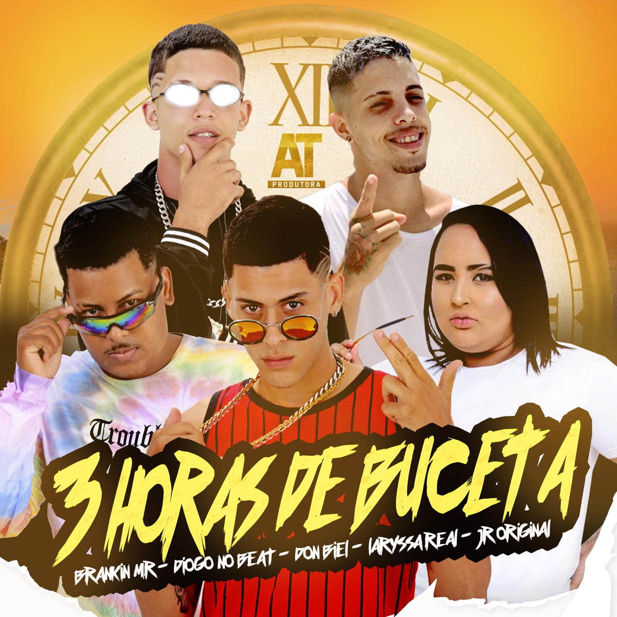 3 Horas de Buceta - Single by Laryssa Real, Brankin MR, Diogo no Beat, Jr Original & Don Biel album cover