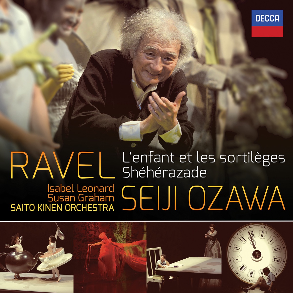Ravel: L'enfant et les sortilèges - Shéhérazade by Saito Kinen Orchestra & Seiji Ozawa album cover