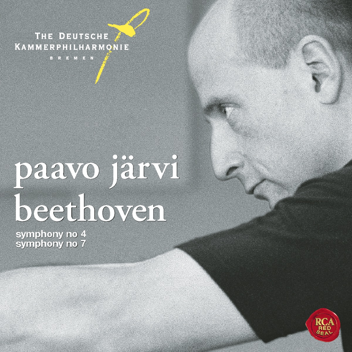 Beethoven: Symphonies Nos. 4 & 7 by Paavo Järvi & The Deutsche Kammerphilharmonie Bremen album cover