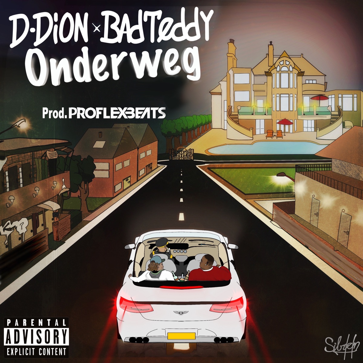 Onderweg - Single by D-Dion & Badteddy album cover