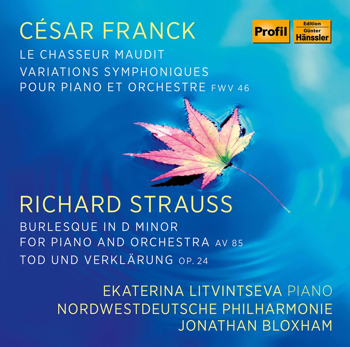 Franck & R. Strauss: Orchestral Works by Ekaterina Litvintseva, Nordwestdeutsche Philharmonie & Jonathan Bloxham album cover