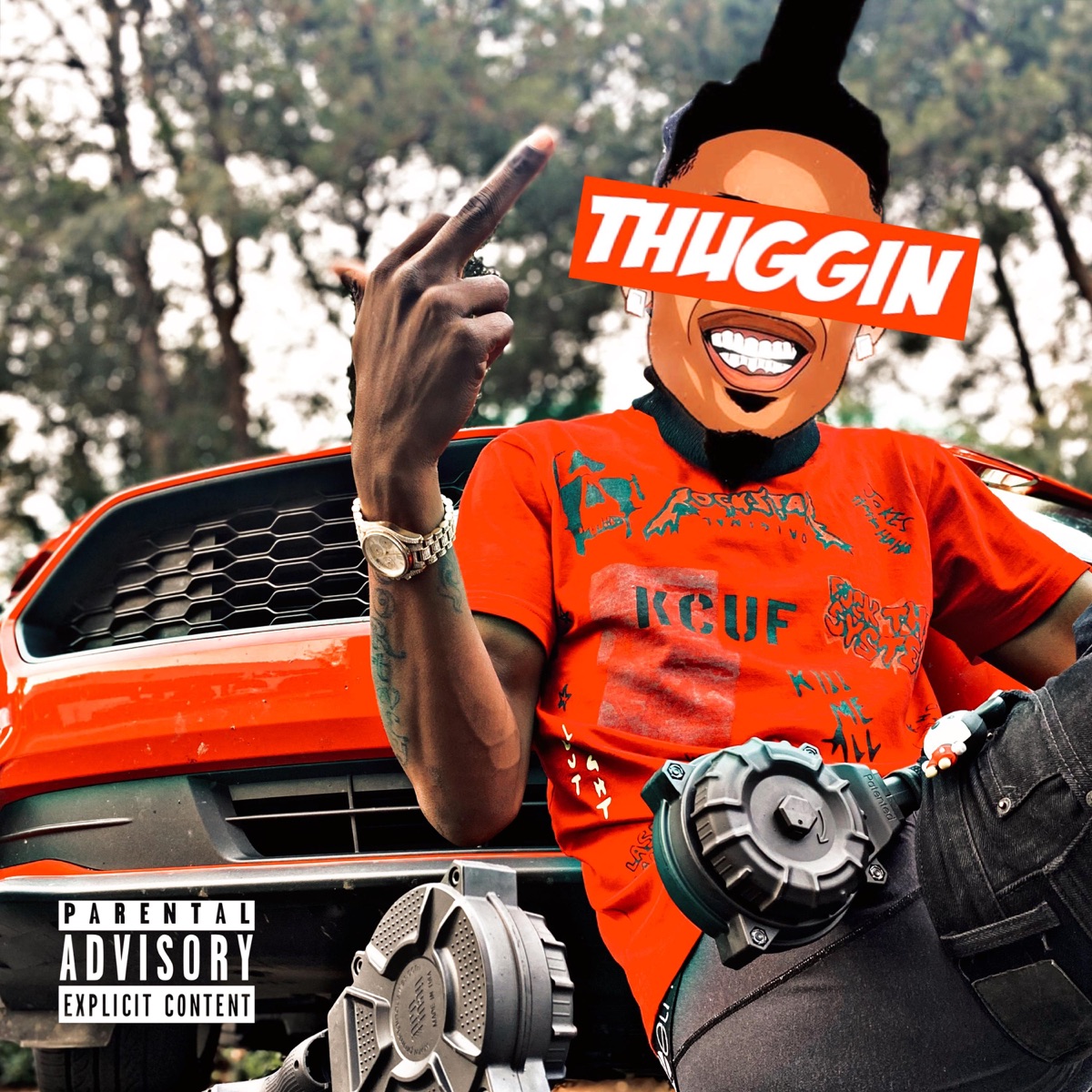 Thuggin' - Single by Rich Dunk album cover