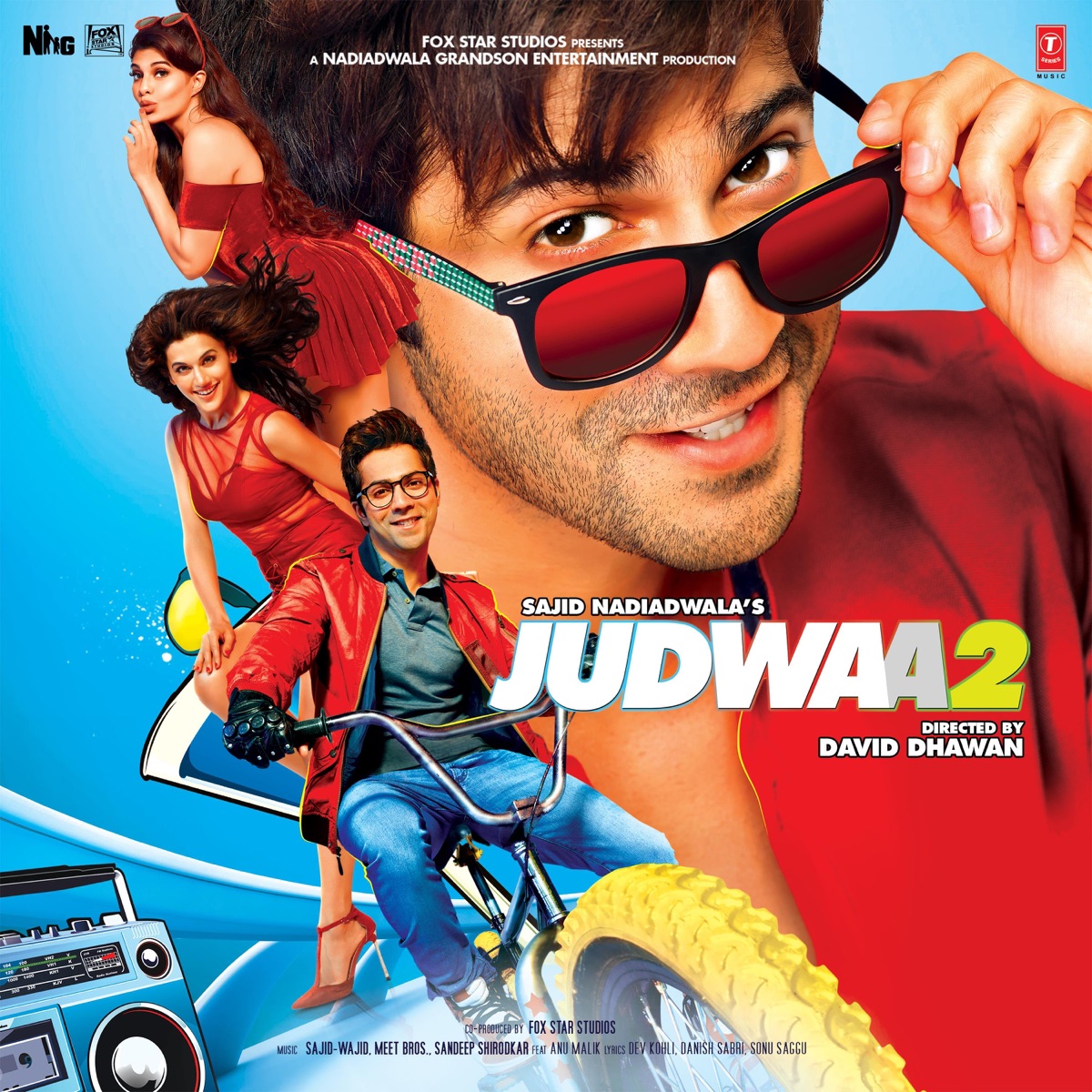 Judwaa 2 (Original Motion Picture Soundtrack) by Sandeep Shirodkar, Anu Malik, Sajid-Wajid & Meet Bros album cover