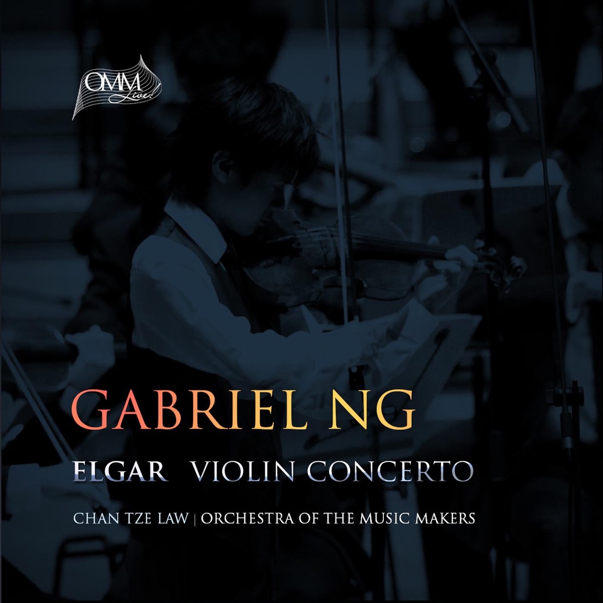 Elgar: Violin Concerto by Orchestra of the Music Makers, Gabriel Ng & Chan Tze Law album cover