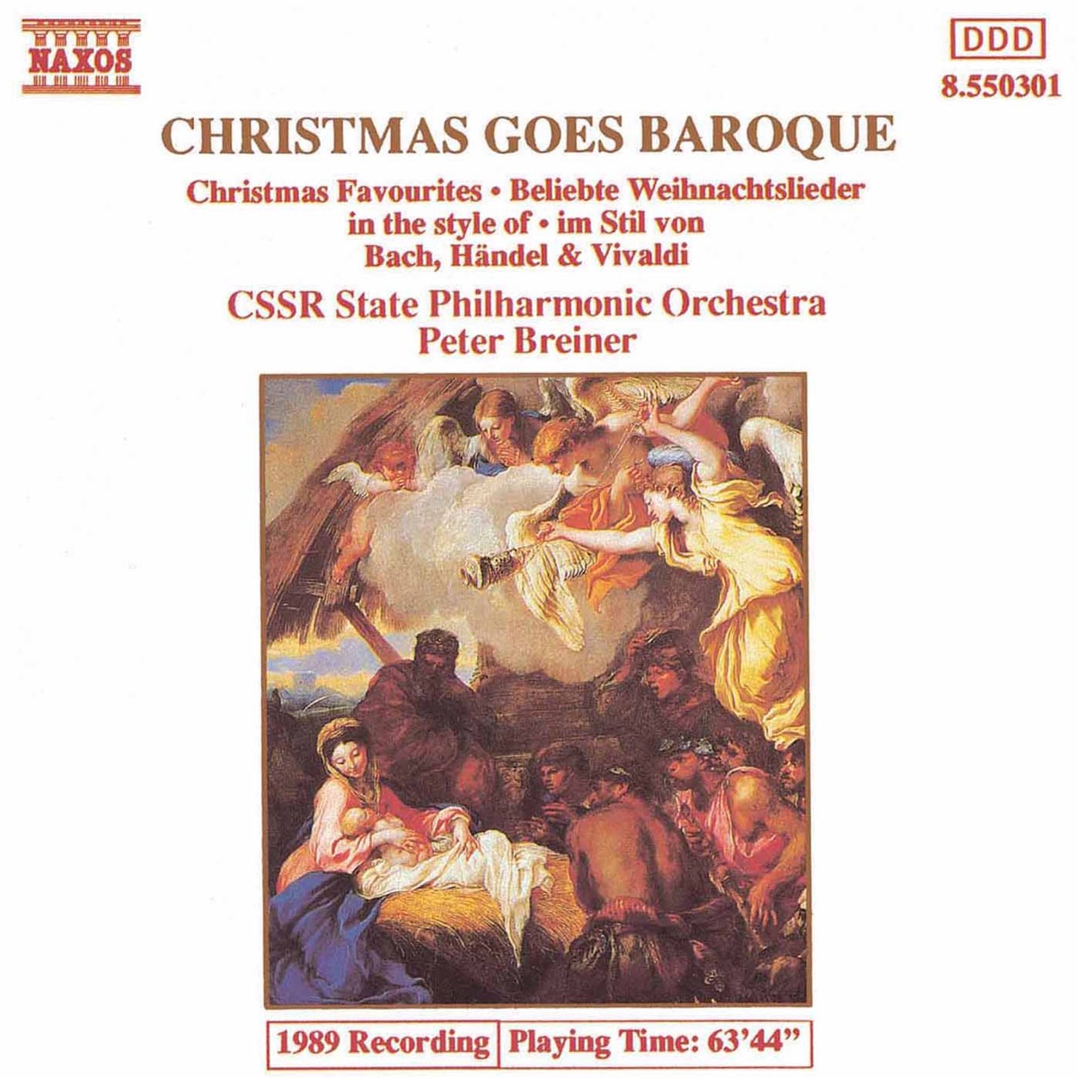 Christmas Goes Baroque, Vol. 1 by Peter Breiner & Slovak State Philharmonic Orchestra, Kosice album cover