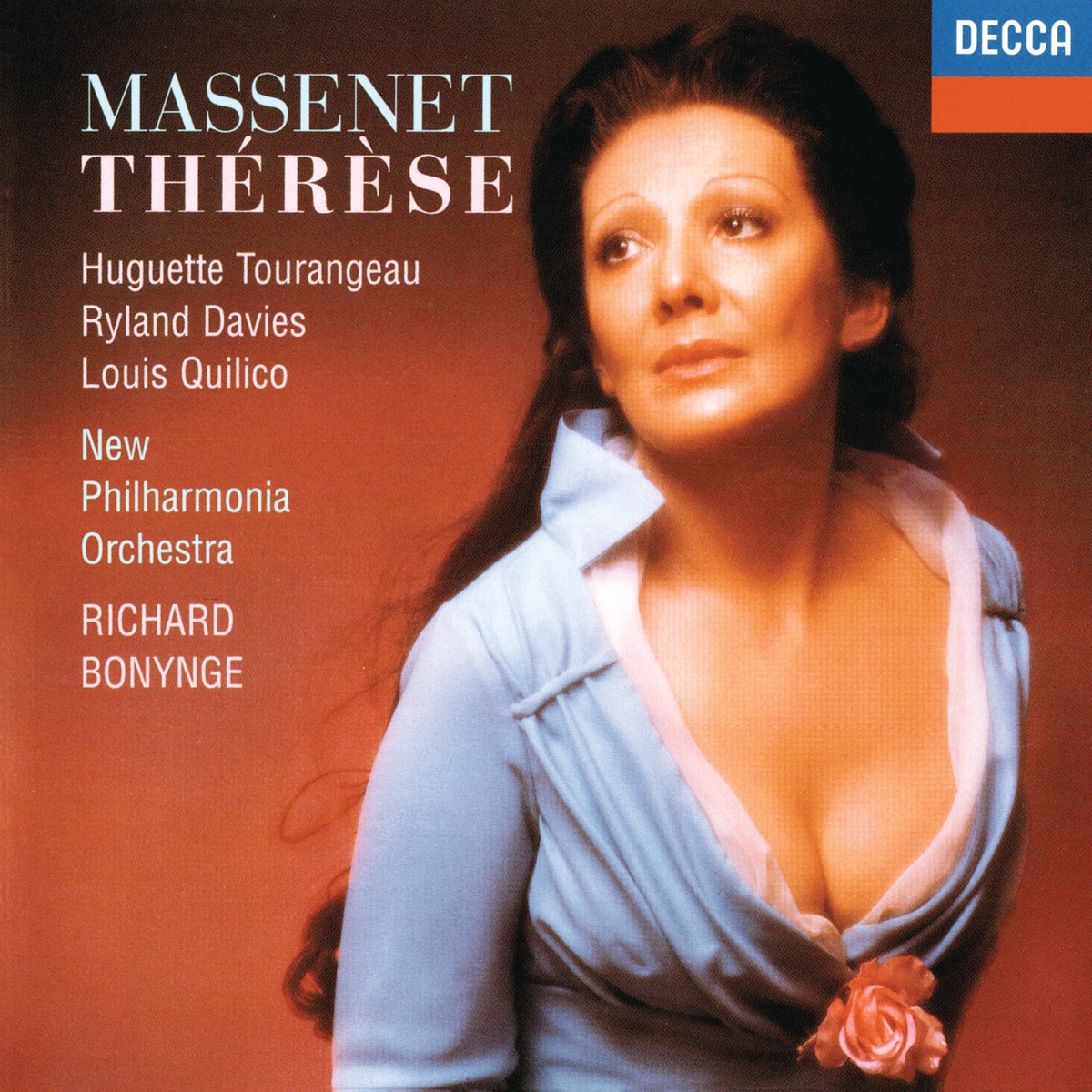 Massenet: Thérèse by Richard Bonynge, Philharmonia Orchestra, Huguette Tourangeau, Ryland Davies & Louis Quilico album cover