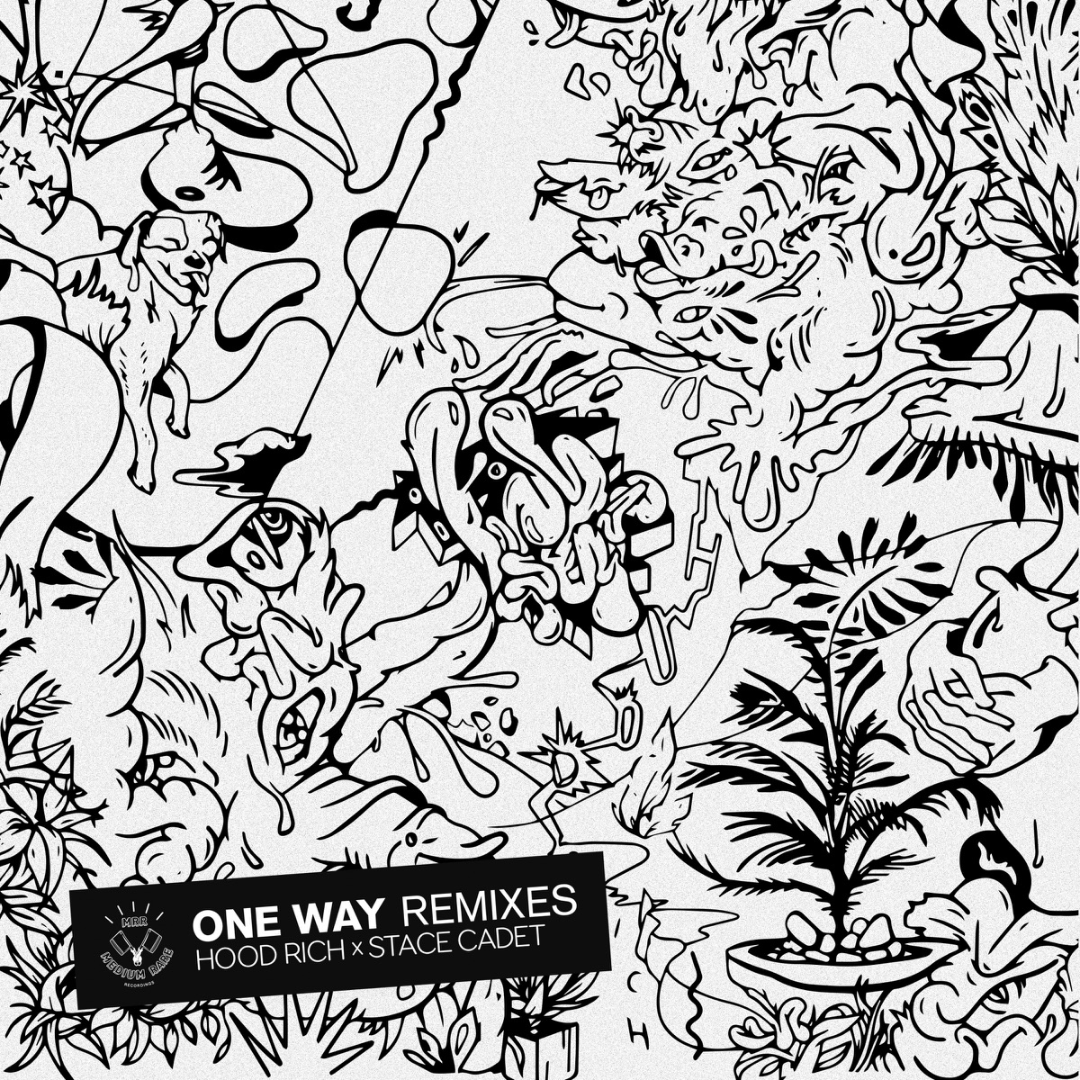 One Way (Remixes) - EP by Hood Rich & Stace Cadet album cover