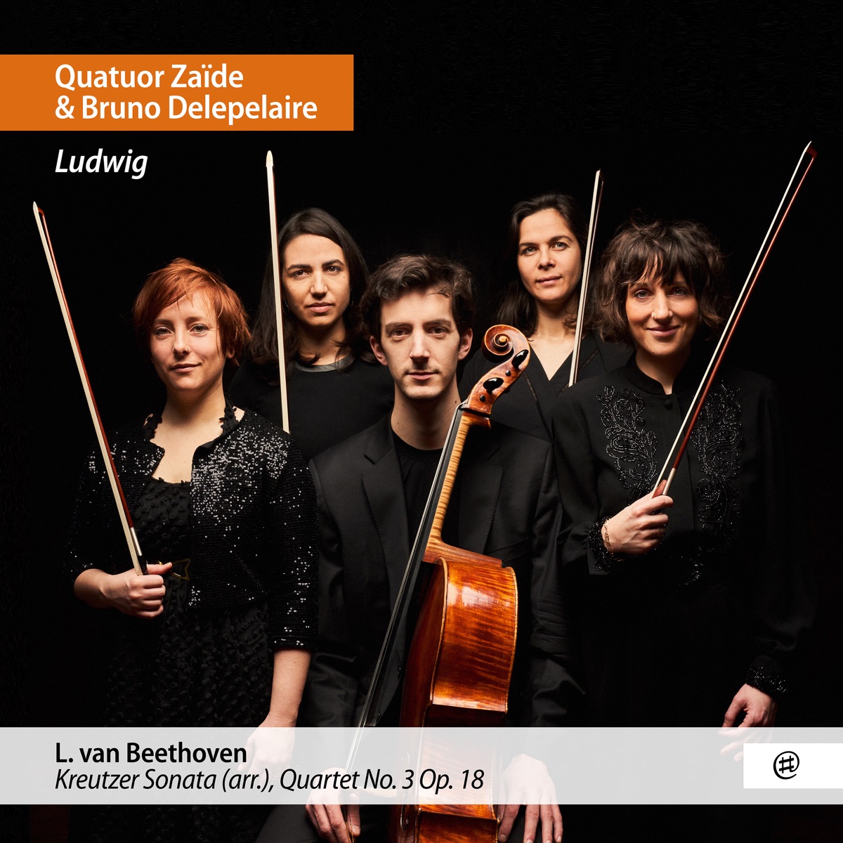 Ludwig by Quatuor Zaïde & Bruno Delepelaire album cover