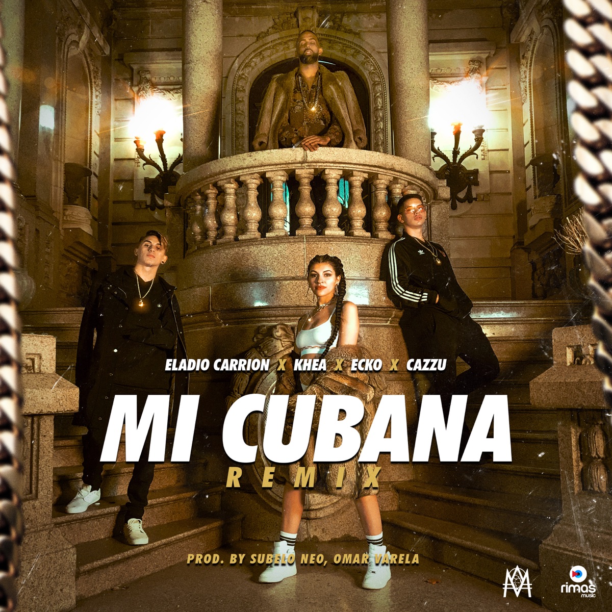 Mi Cubana (feat. ECKO) [Remix] - Single by Eladio Carrión, Cazzu & KHEA album cover