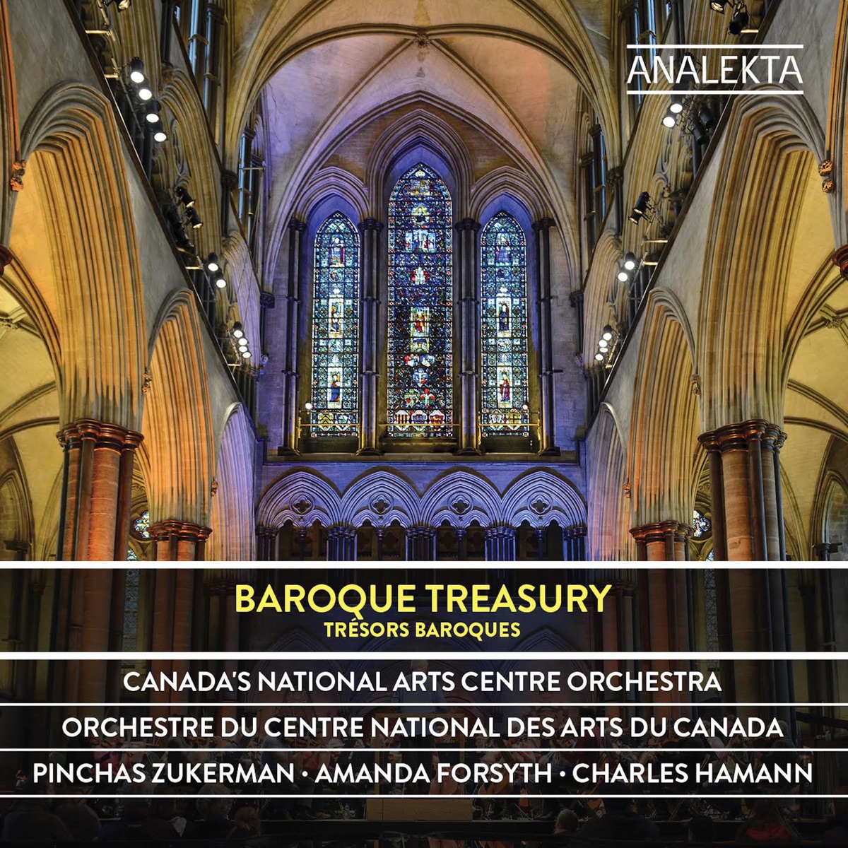 Baroque Treasury by Canada's National Arts Centre Orchestra & Pinchas Zukerman album cover