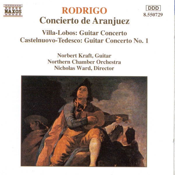 Rodrigo: Concierto De Aranjuez by Nicholas Ward, Norbert Kraft & Northern Chamber Orchestra album cover